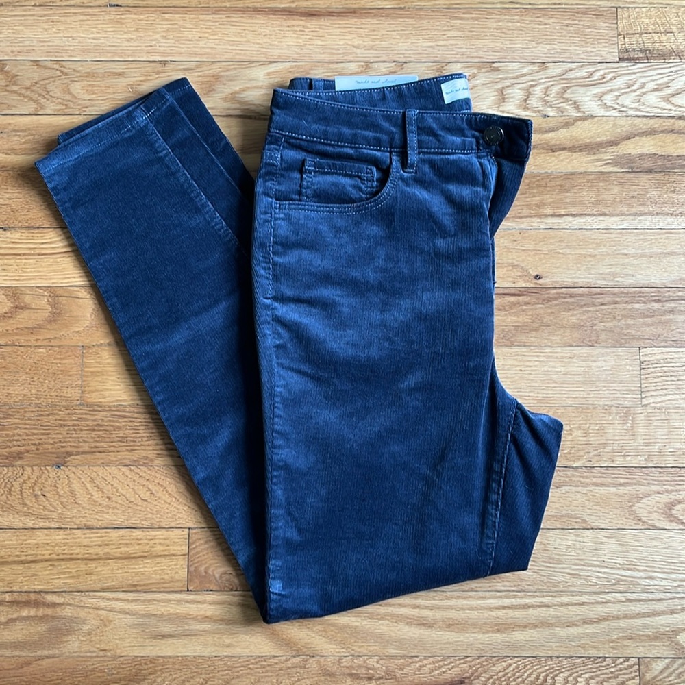 NWT, Loft, Grey Corduroy Pants, Curvy Fit, Never Worn